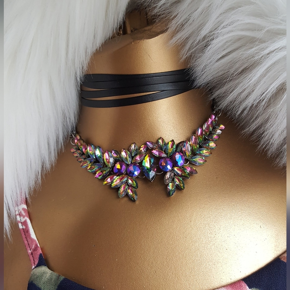 Multi-colored Festive choker